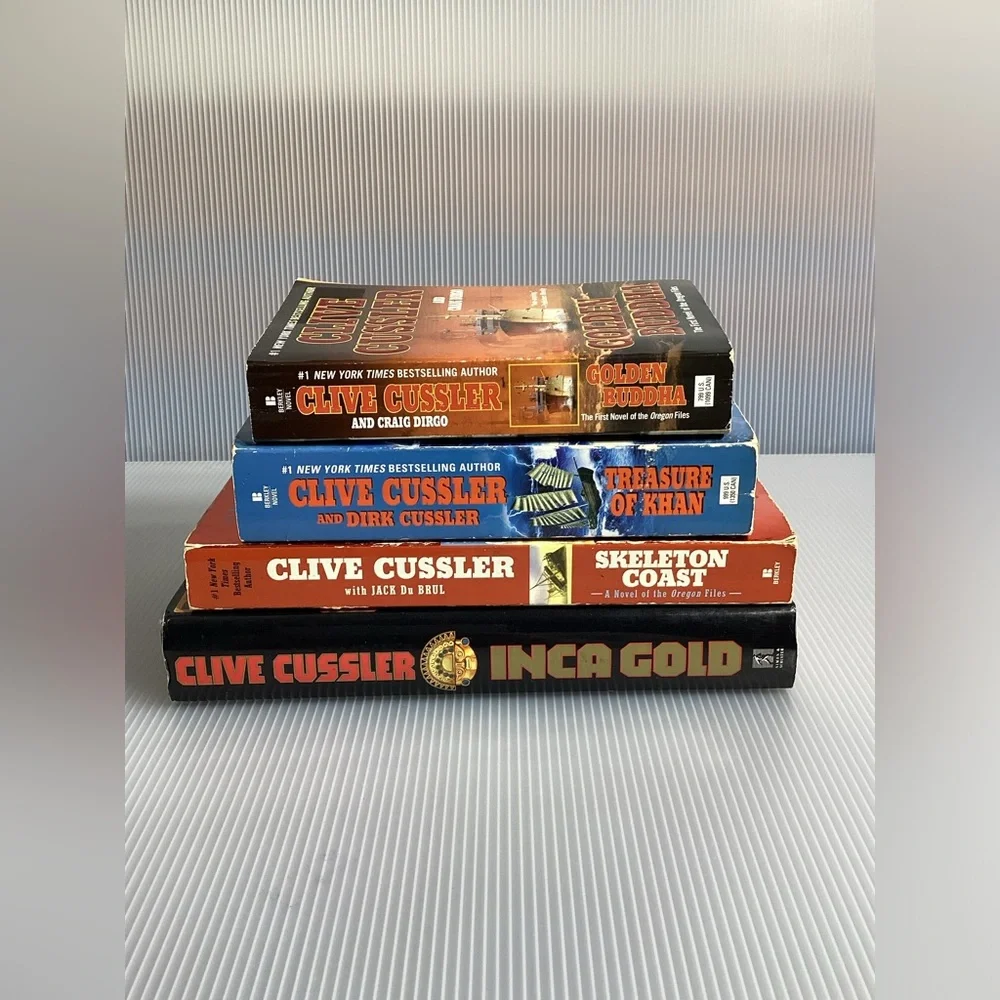 Set of 4 Clive Cussler Books